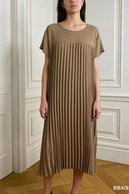 Robes mi-longues Femme Blanc CORALINE 11105 Efashion Paris