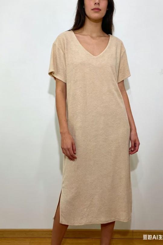 Robes mi-longues Femme Blanc CORALINE 2065 Efashion Paris