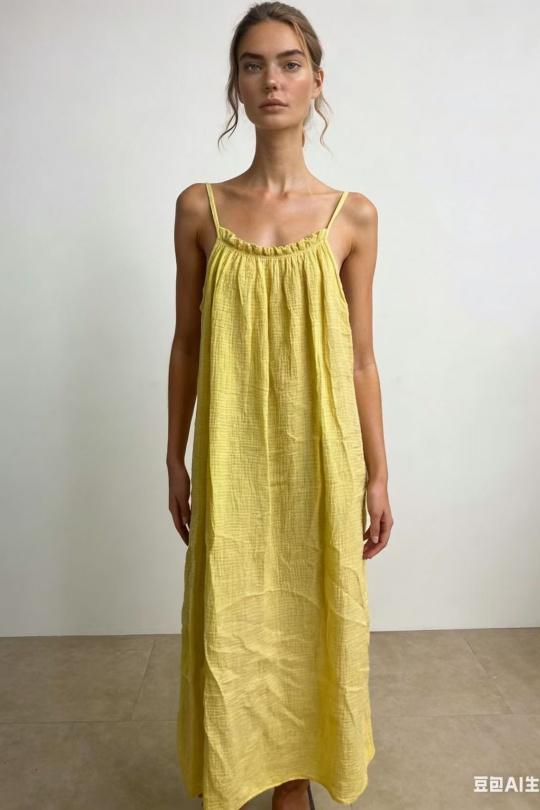 Robes longues Femme Jaune CORALINE 2080-1 Efashion Paris