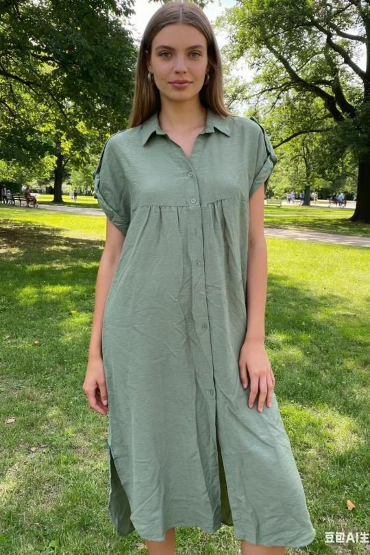 Robes mi-longues Femme Rose CORALINE 23101-2 Efashion Paris