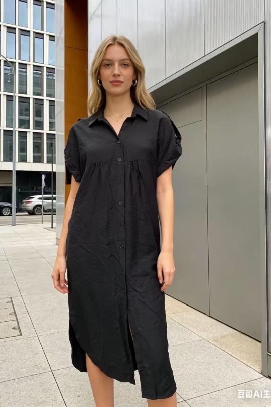 Robes mi-longues Femme Rose CORALINE 23101-2 Efashion Paris