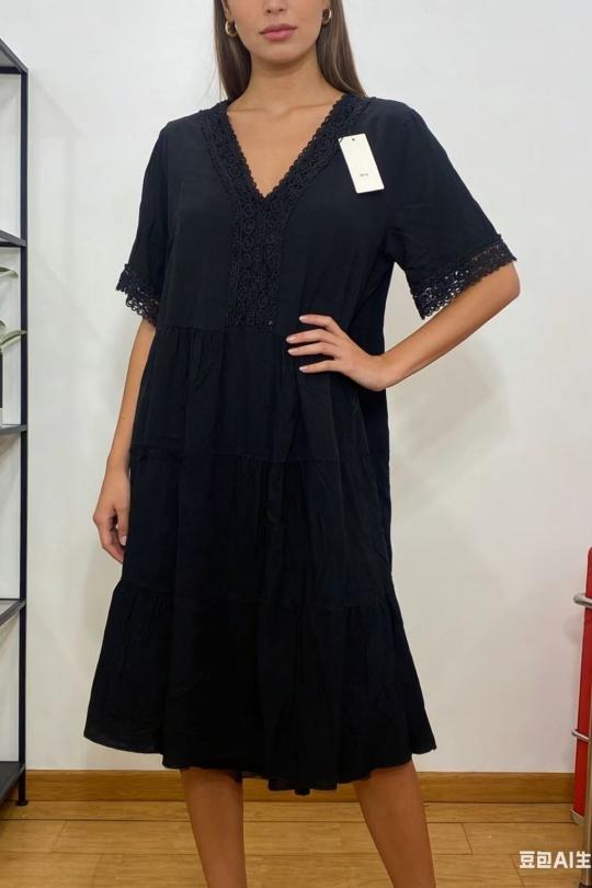 Robes mi-longues Femme Blanc CORALINE 8675 Efashion Paris