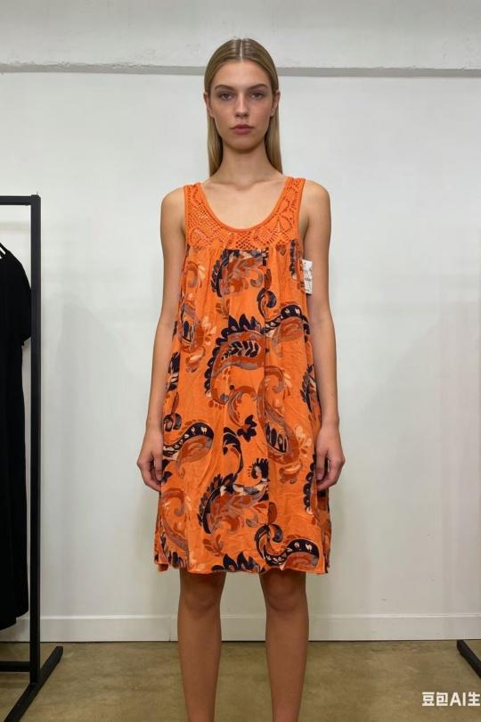 Robes mi-longues Femme Beige CORALINE 388-16 Efashion Paris