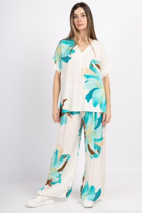 Ensembles Femme Orange CORALINE 6433 Efashion Paris