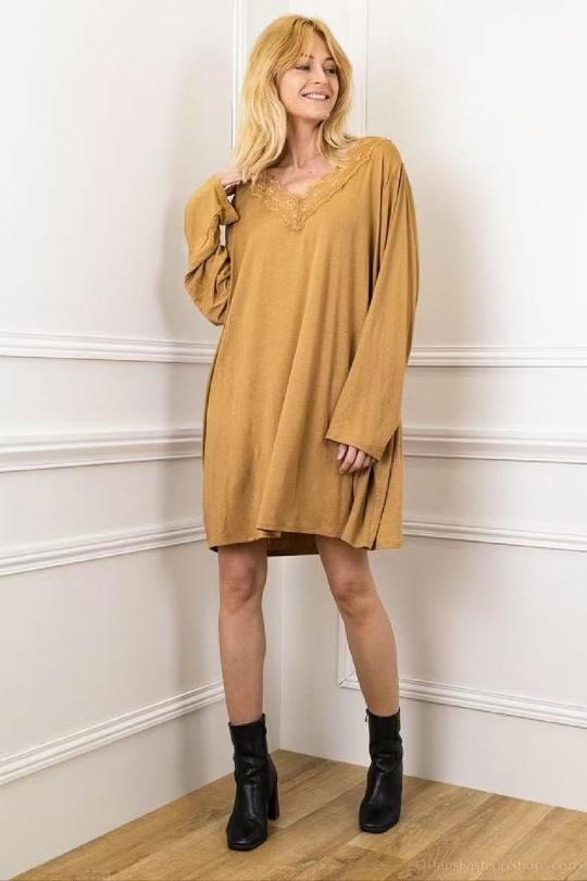 Robes courtes Femme Noir CORALINE 22110 Efashion Paris