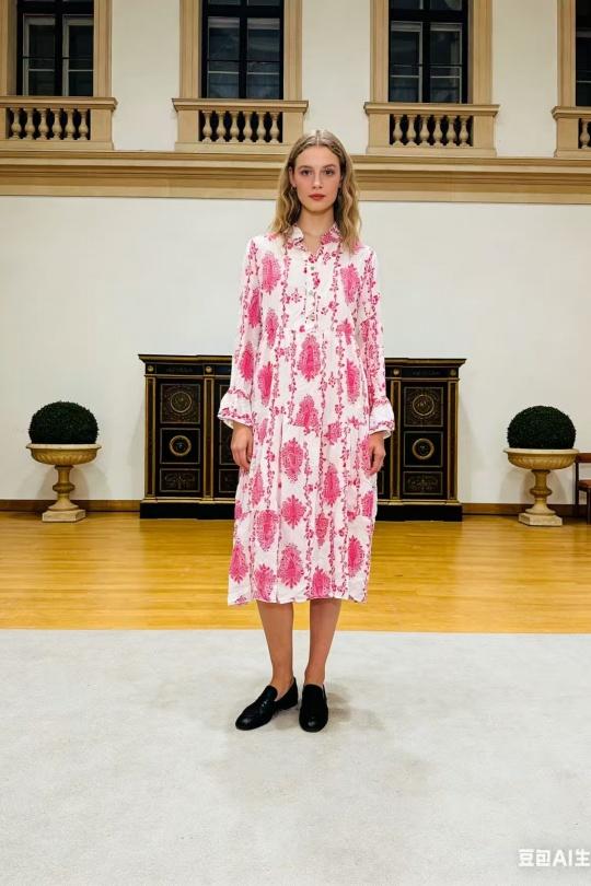 Robes longues Femme Vert CORALINE 1227 Efashion Paris