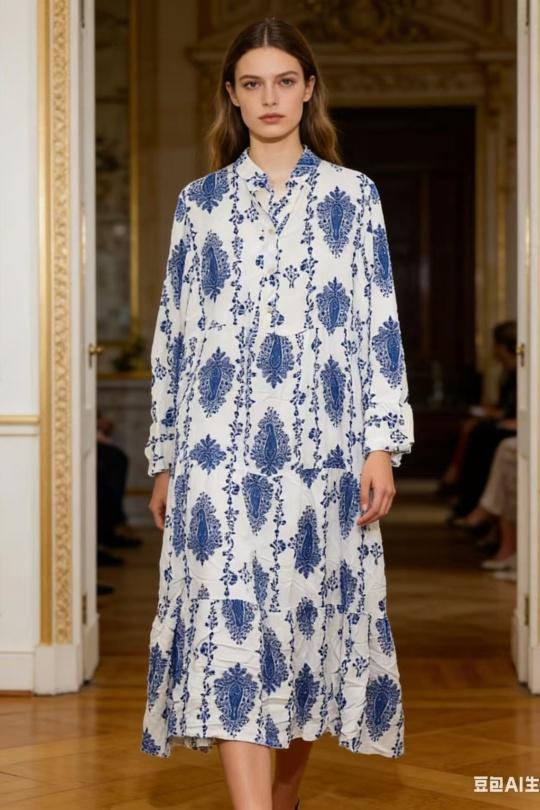 Robes longues Femme Vert CORALINE 1227 Efashion Paris