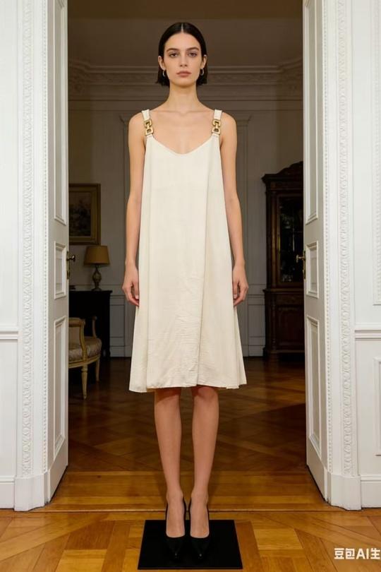 Robes mi-longues Femme Rose CORALINE 2760 Efashion Paris