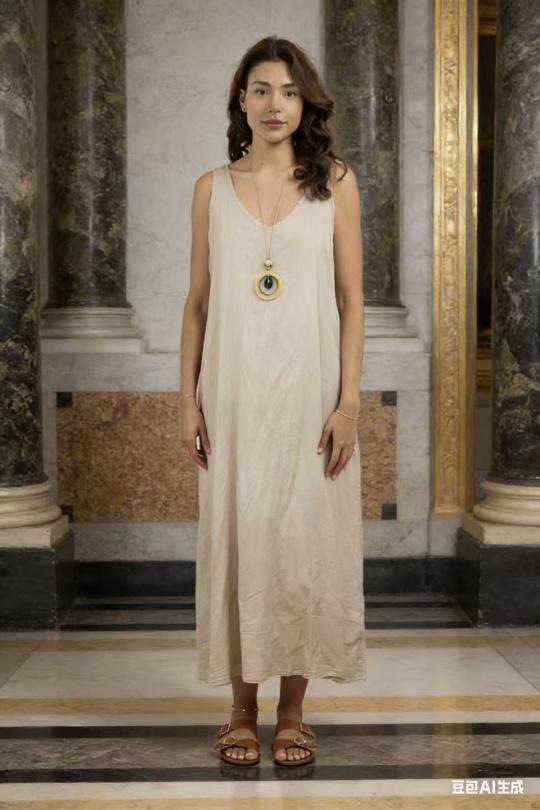 Robes longues Femme Ecru CORALINE 21263-1 Efashion Paris