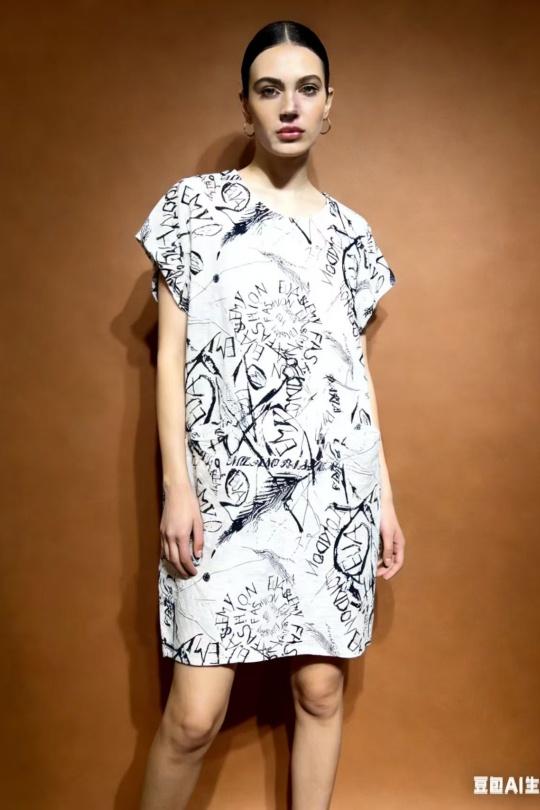 Midi dresses Women Beige CORALINE 81610 Efashion Paris