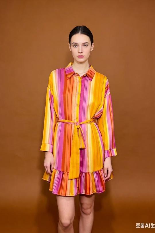 Robes courtes Femme FUCHSIA CORALINE 3361 Efashion Paris