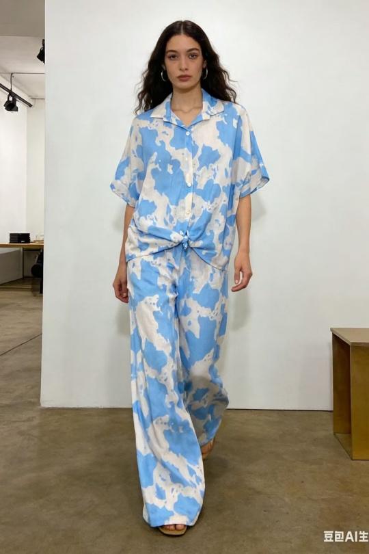 Conjuntos Mujer Sky blue CORALINE 23077-2 Efashion Paris