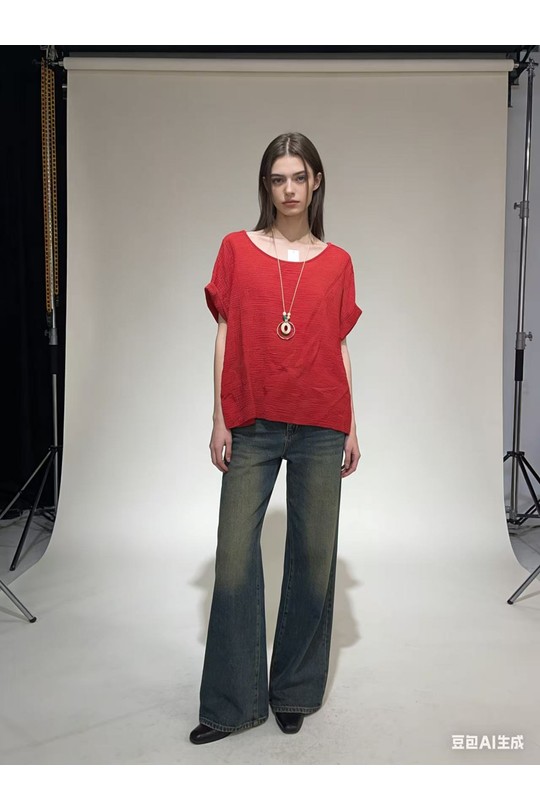 Blouses Femme Rouge CORALINE 24075 Efashion Paris