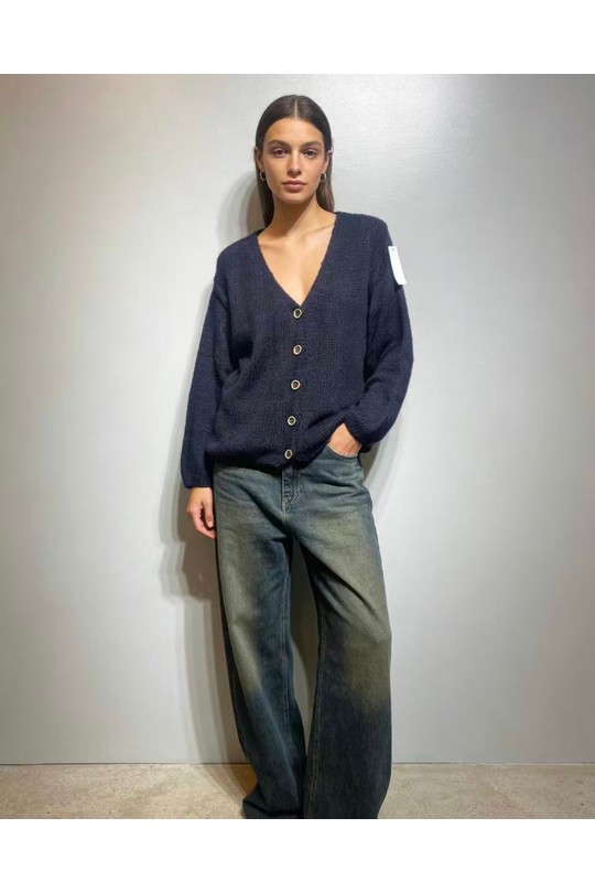 Gilets Femme Bleu ciel CORALINE 24501 Efashion Paris