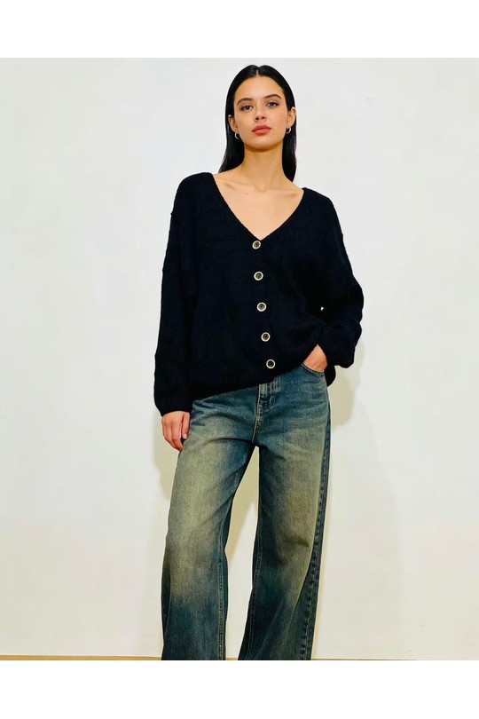 Gilets Femme Bleu ciel CORALINE 24501 Efashion Paris