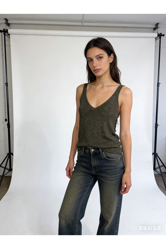 Canotte Donna Beige CORALINE 2430 Efashion Paris