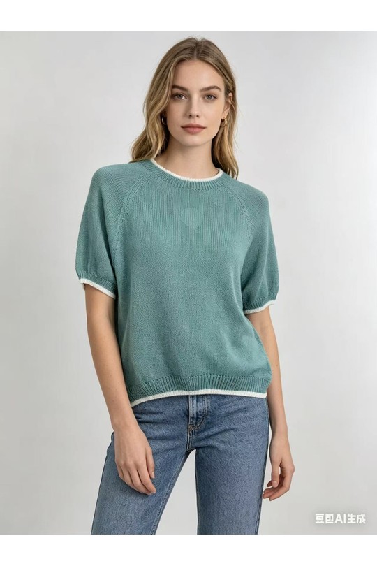 Maglioni Donna Turquoise CORALINE 8003-3 Efashion Paris