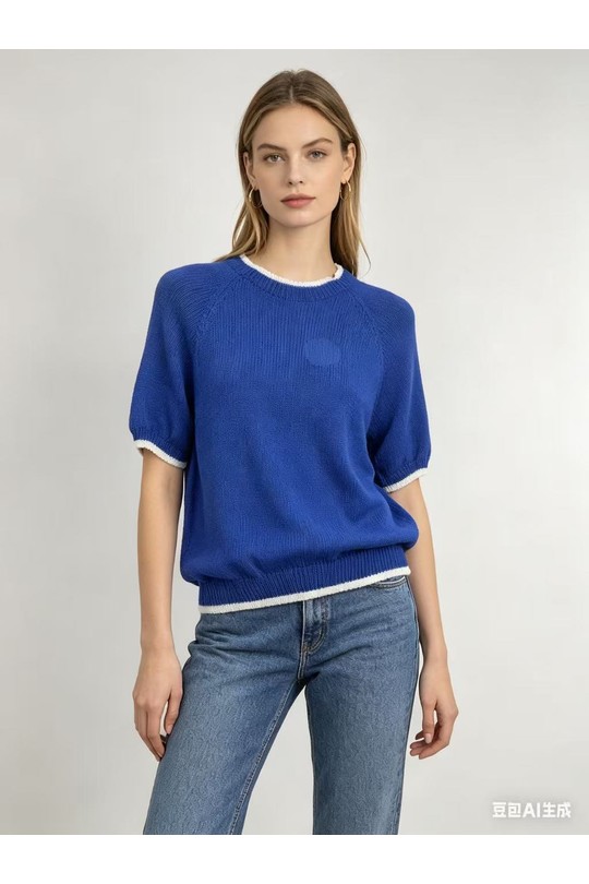 Maglioni Donna Turquoise CORALINE 8003-3 Efashion Paris