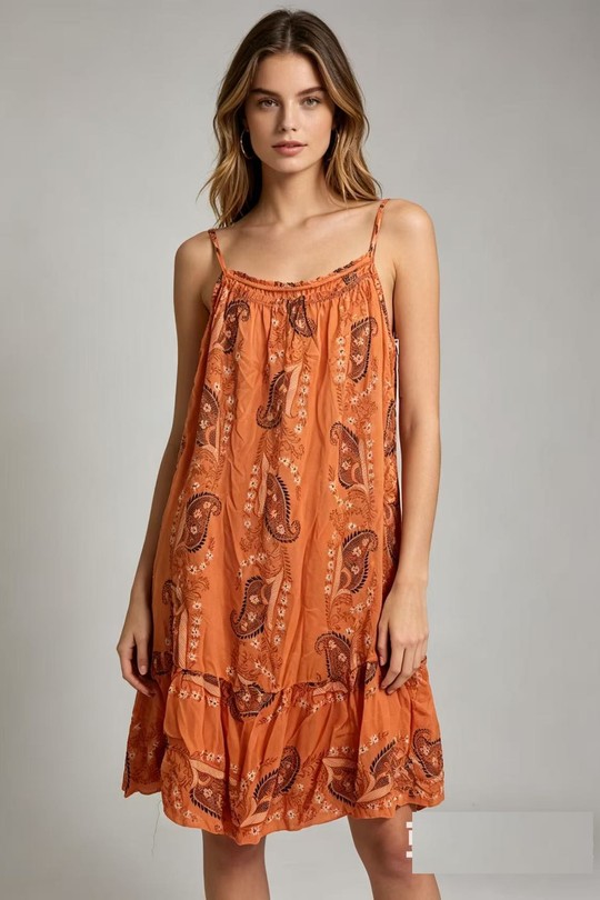 Short dresses Women Orange CORALINE 6118-3 Efashion Paris