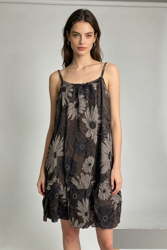 Short dresses Women Khaki CORALINE 6118-4 Efashion Paris