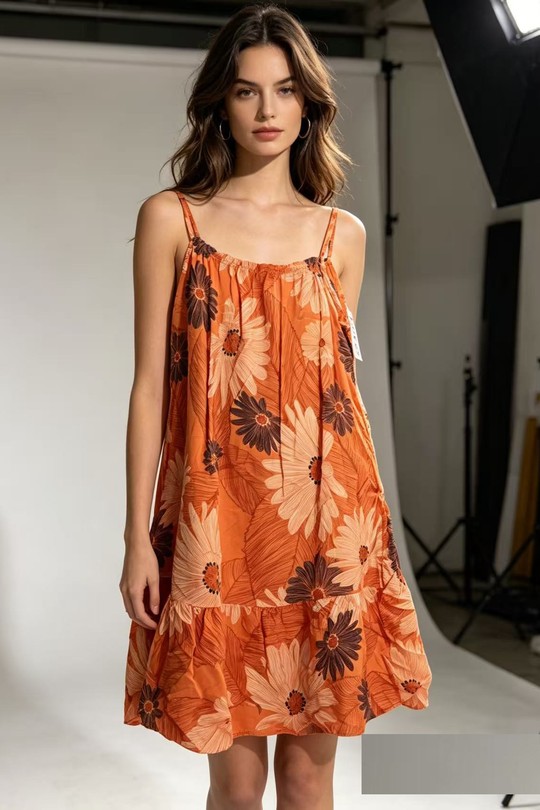 Short dresses Women Khaki CORALINE 6118-4 Efashion Paris