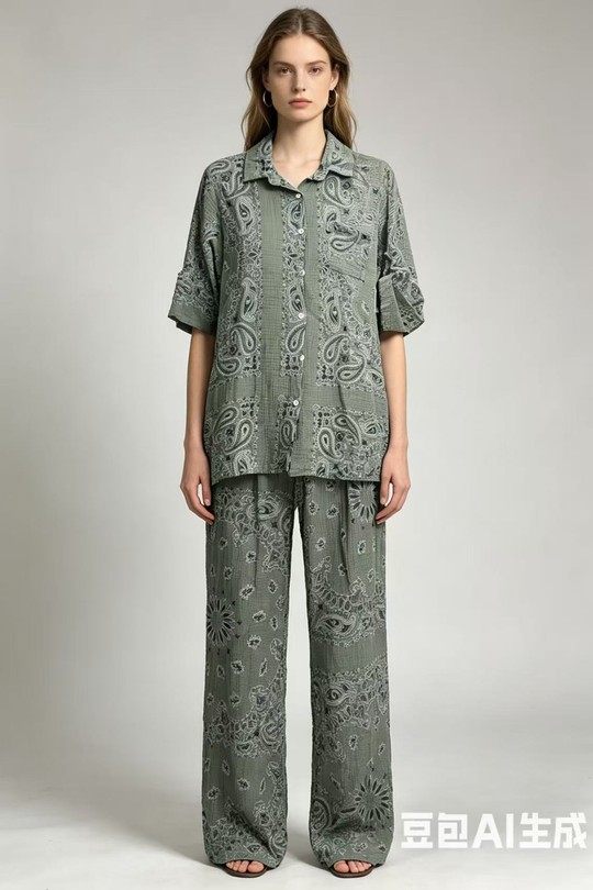 Ensembles Femme Kaki CORALINE 3397 Efashion Paris