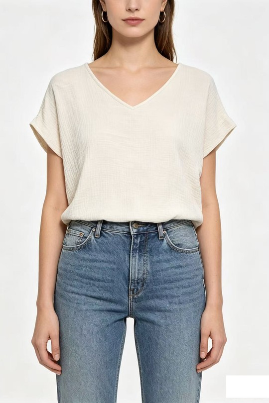 Blouses Femme Beige CORALINE 24075-1 Efashion Paris