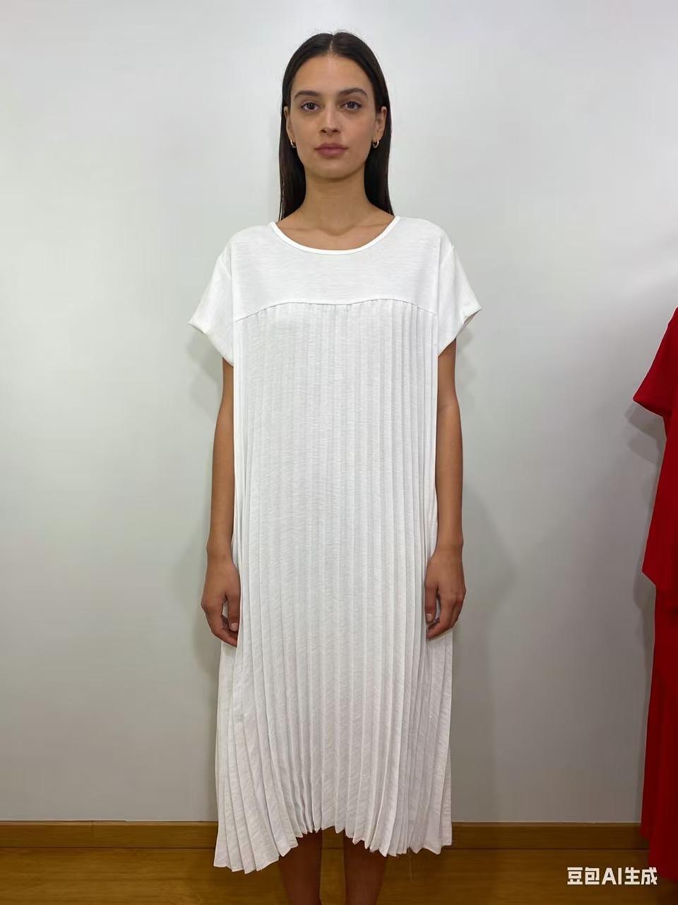 Robes mi-longues Femme Blanc CORALINE 11105 #c Efashion Paris