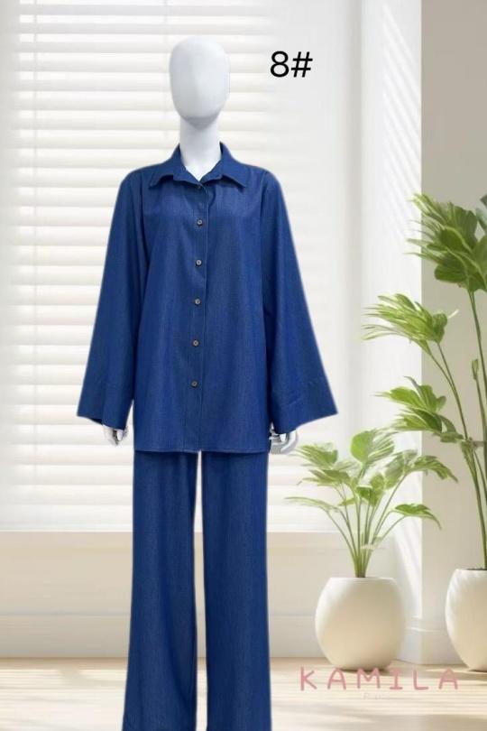 Ensembles Femme Bleu jean Lovita 8535 Efashion Paris
