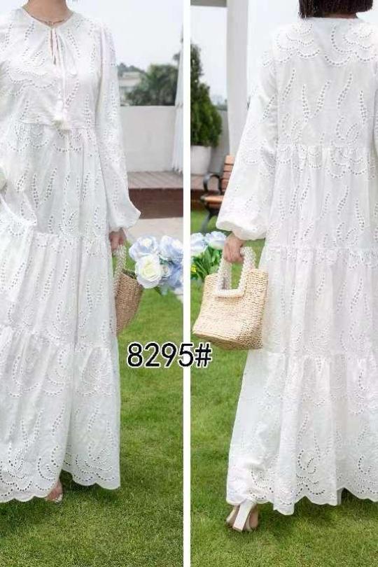 Robes longues Femme Blanc Lovita 8295 Efashion Paris