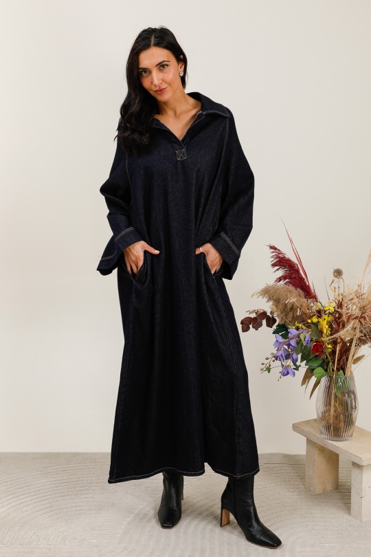 Robes longues Femme Bleu jean Lovita FH017-1 Efashion Paris