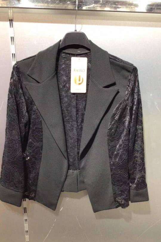 Vestes  Femme Noir JOLIKO 9386 Efashion Paris
