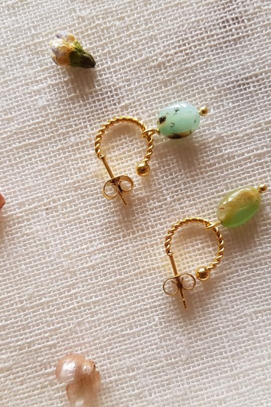 Boucles d'oreilles Accessoires Vert d eau GINANDGER BIJOUX BOFAME Efashion Paris