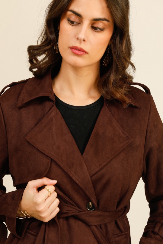 Trenchs Femme Camel Cherrykoko  9832 Efashion Paris