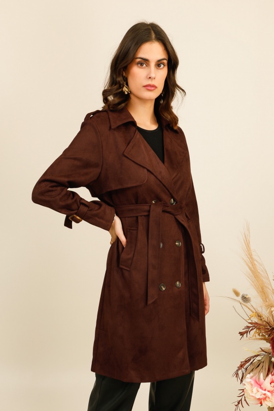 Trenchs Femme Camel Cherrykoko  9832 Efashion Paris