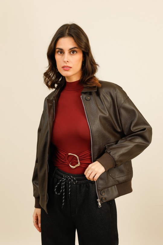 Vestes  Femme Café Cherrykoko  16175-1 Efashion Paris