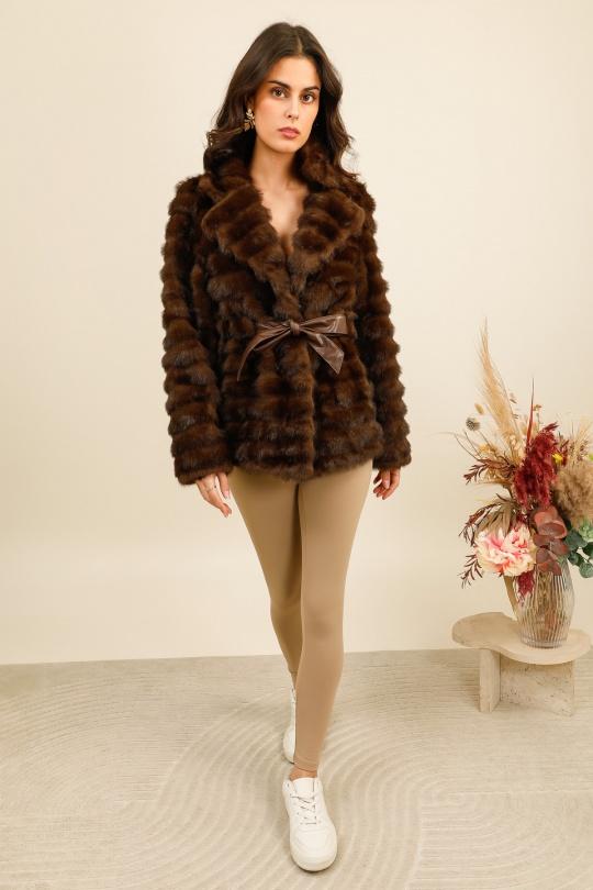 Leggings Femme Taupe Cherrykoko  3286-1 Efashion Paris