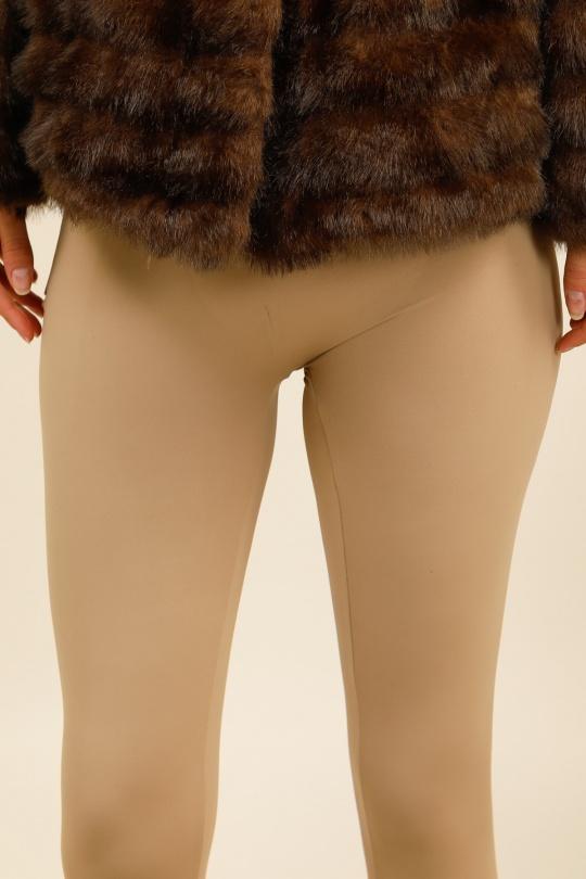 Leggings Femme Taupe Cherrykoko  3286-1 Efashion Paris