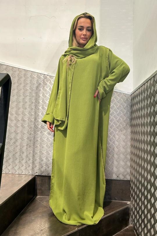 Abaya Femme Rouge AHJ FASHION HJA-242902 Efashion Paris
