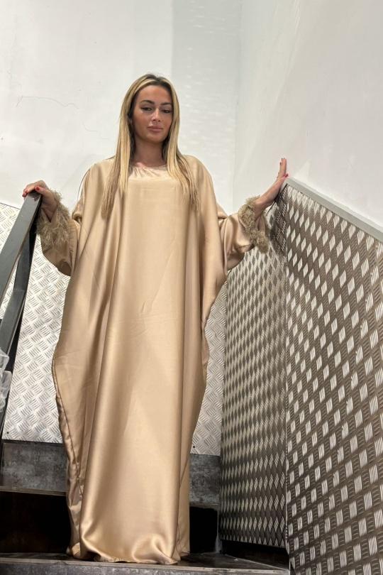 Abaya Femme Noir AHJ FASHION HJA-24312 Efashion Paris
