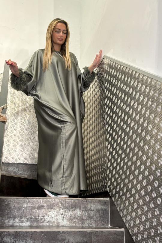 Abaya Femme Noir AHJ FASHION HJA-24312 Efashion Paris