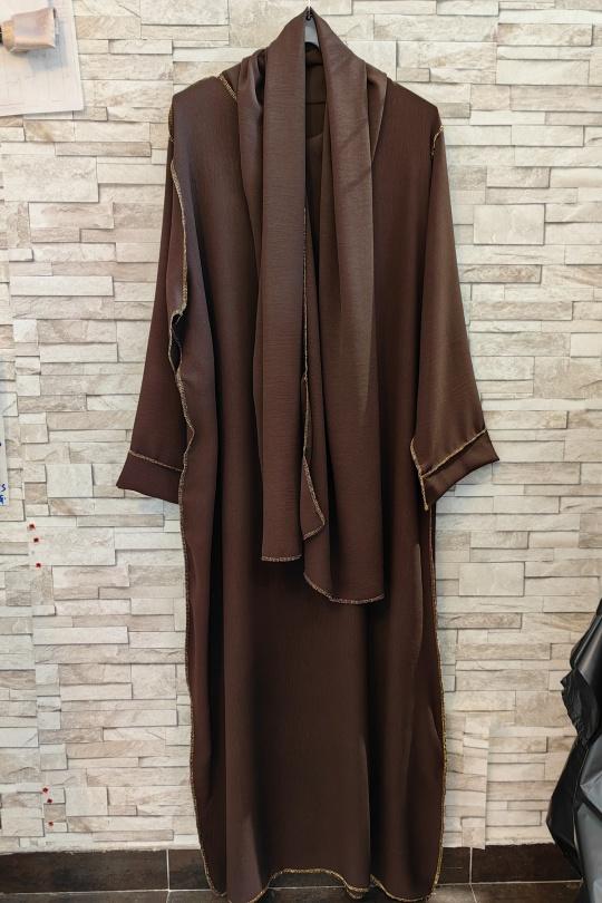 Abaya Femme Rouge AHJ FASHION HJA-242902 Efashion Paris