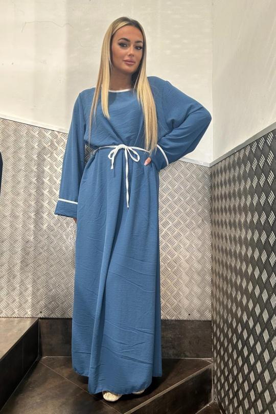 Abaya Femme Vert bouteille AHJ FASHION HJA-50629 Efashion Paris