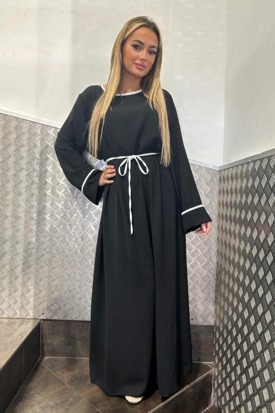 Abaya Femme Vert bouteille AHJ FASHION HJA-50629 Efashion Paris