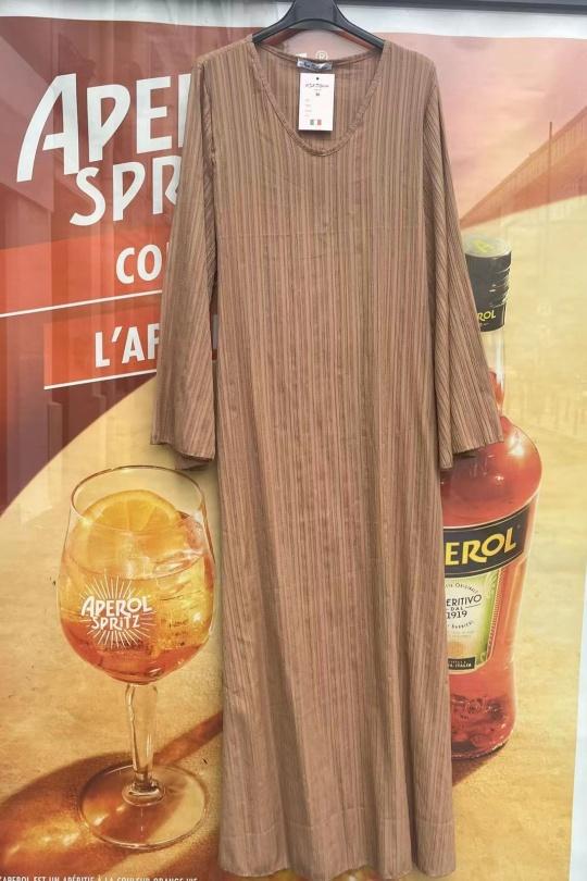 Abaya Femme Mauve AHJ FASHION HJA-245006 Efashion Paris
