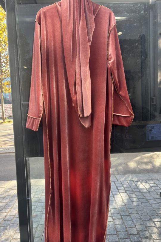 Abaya Femme Camel AHJ FASHION HJA-2451026 Efashion Paris