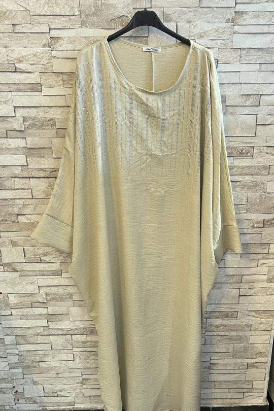 Abaya Femme Brun AHJ FASHION HJA-352200 Efashion Paris