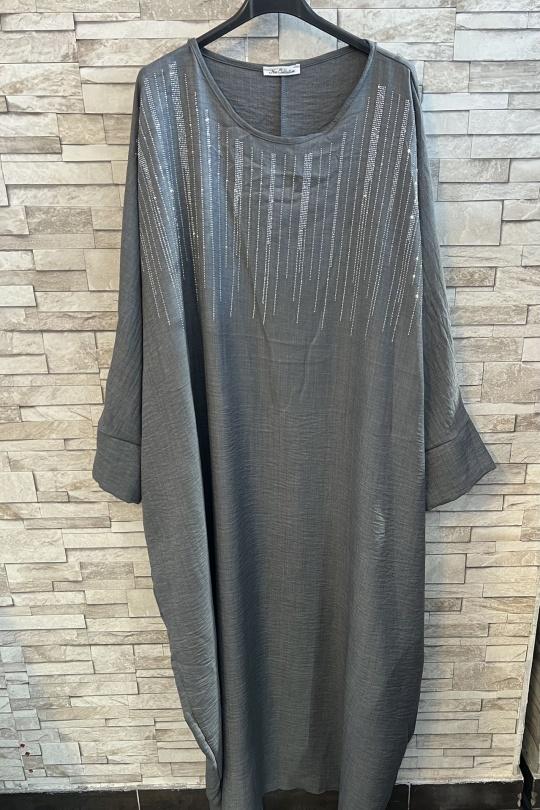 Abaya Femme Brun AHJ FASHION HJA-352200 Efashion Paris