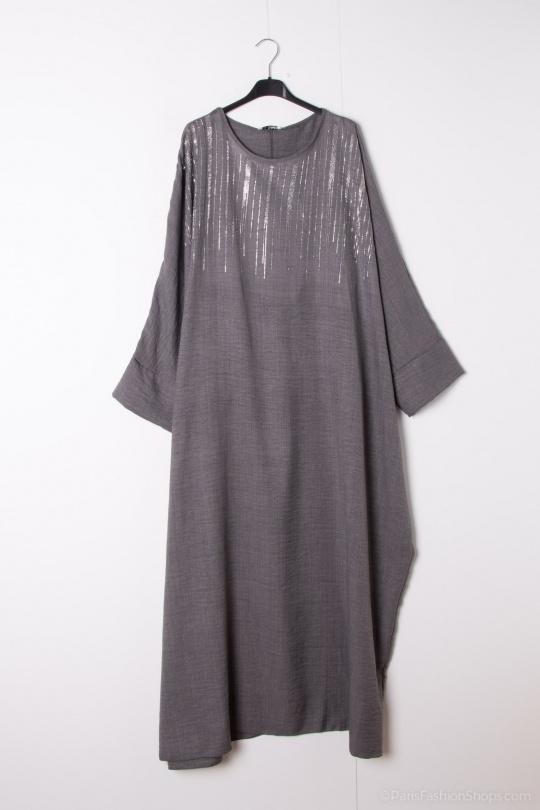 Abaya Femme Brun AHJ FASHION HJA-352200 Efashion Paris
