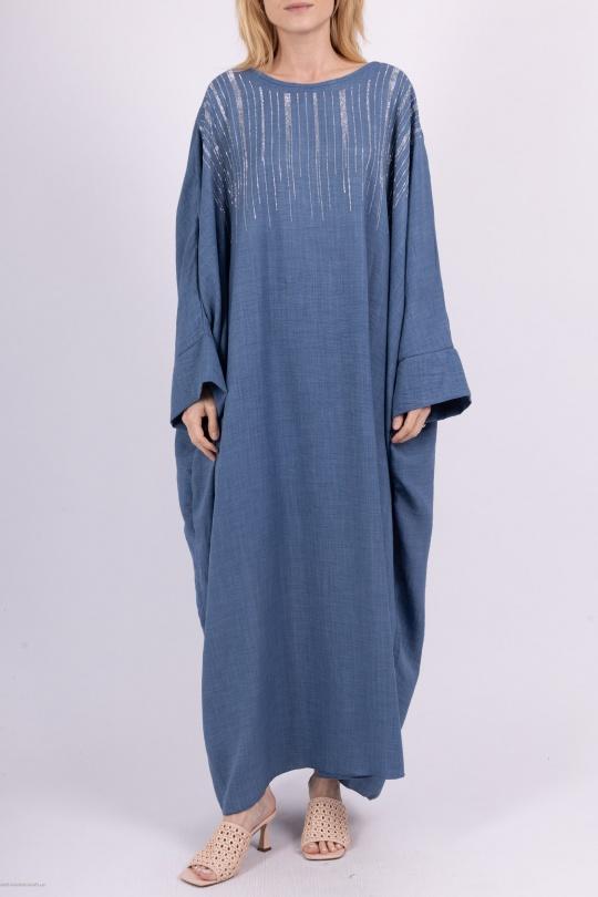 Abaya Femme Brun AHJ FASHION HJA-352200 Efashion Paris